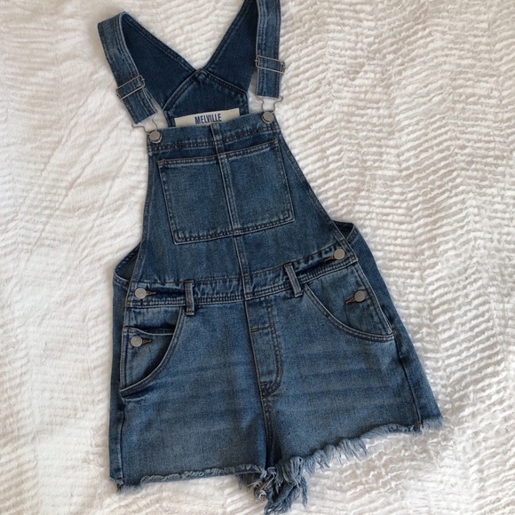 Brandy Melville Denim - Brandy Melville Short Overalls